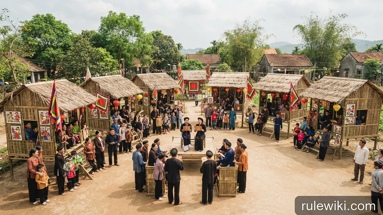 Minh họa: Bài chòi: tổng quan lịch sử, không gian chơi và người tham gia