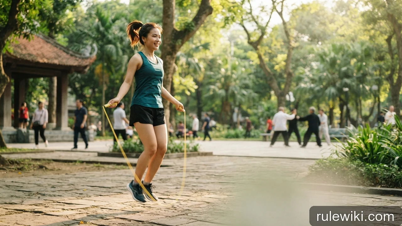 Minh họa: Nhảy dây: các kiểu nhảy cơ bản từ đơn đến đôi và nhịp đếm chân