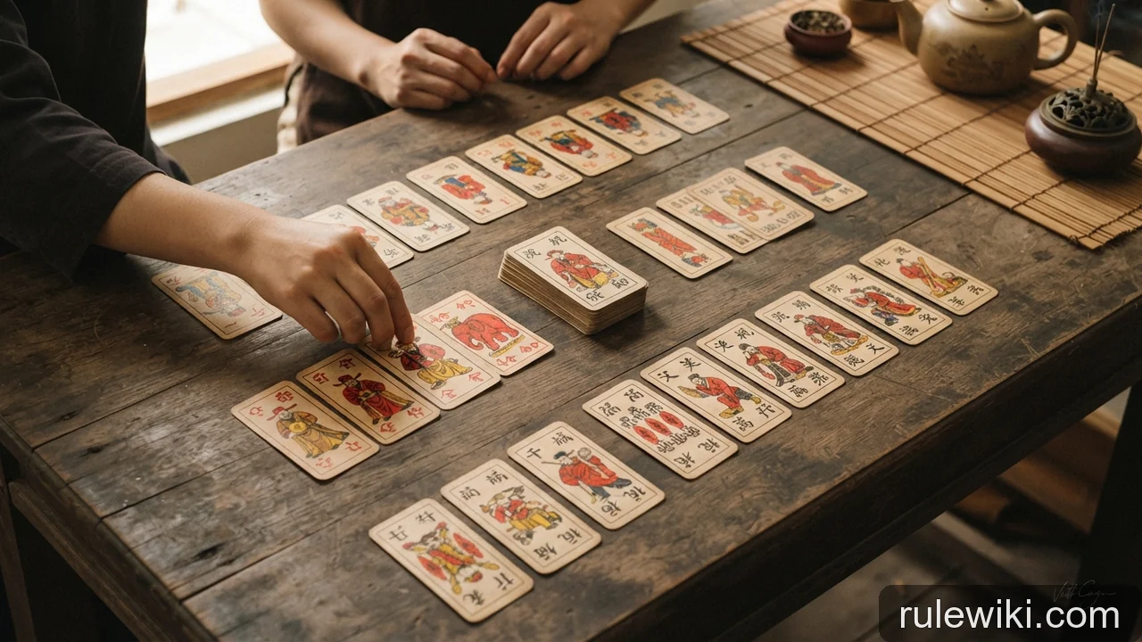 Minh họa: Tam cúc: ví dụ một lượt gọi và trình quân